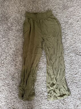 SHEIN Olive Green Wide Leg Pants